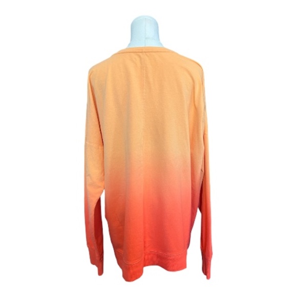 EUC Tek Gear Mango Orange Ombré Sweatshirt – XL - Picture 3 of 4